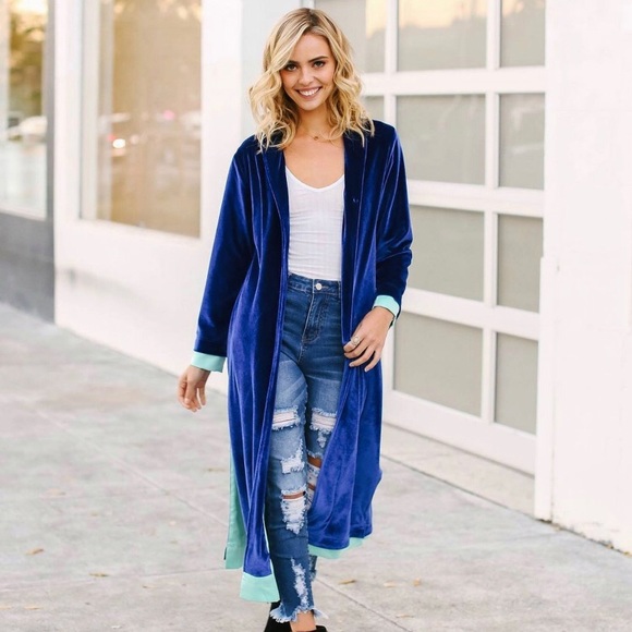 velvet duster cardigan
